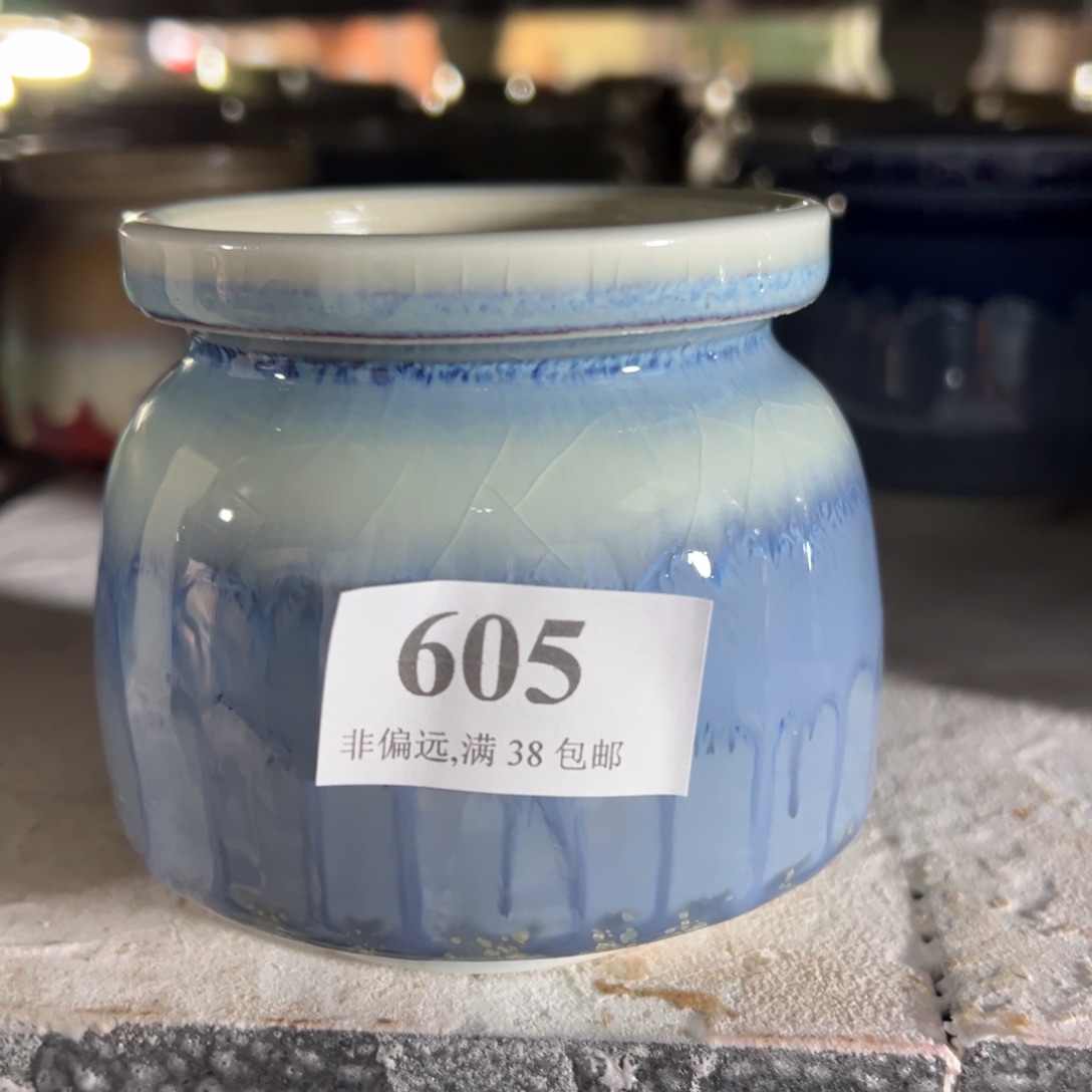 红陶口7高8 景德镇手工花盆