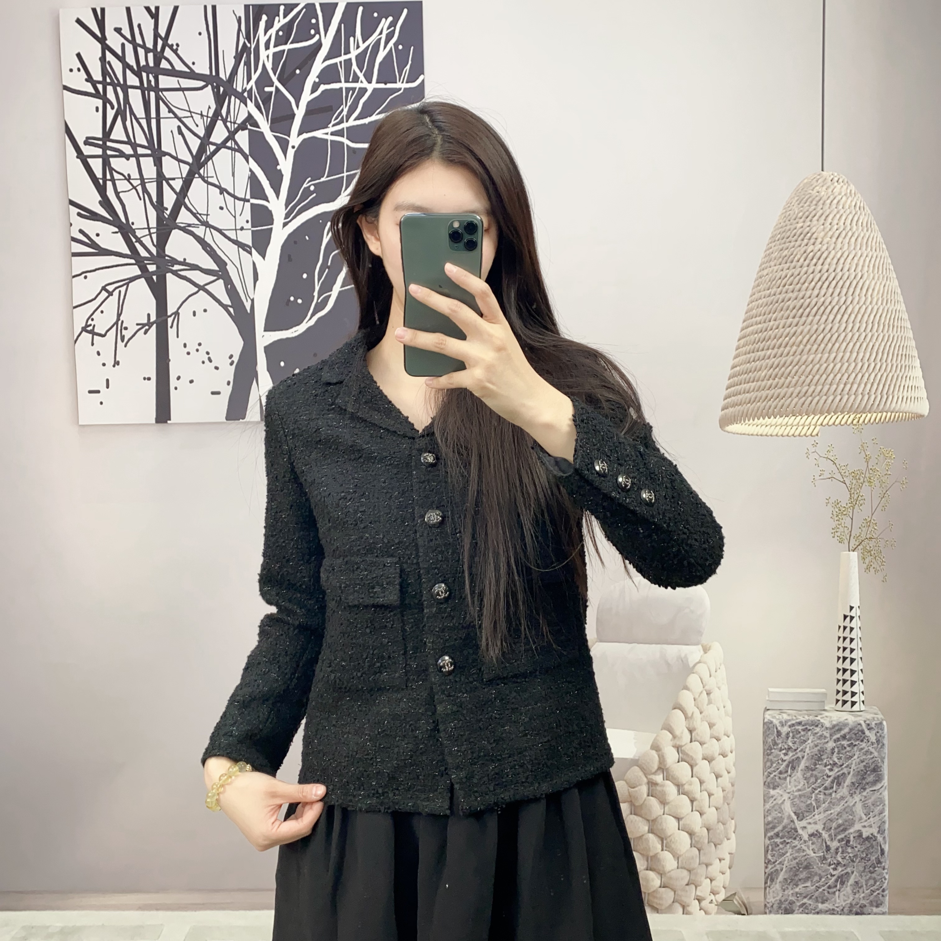 95新 Chanel/香奈儿 麦殿/毛呢度假系列外套34码/240326DXSYH01