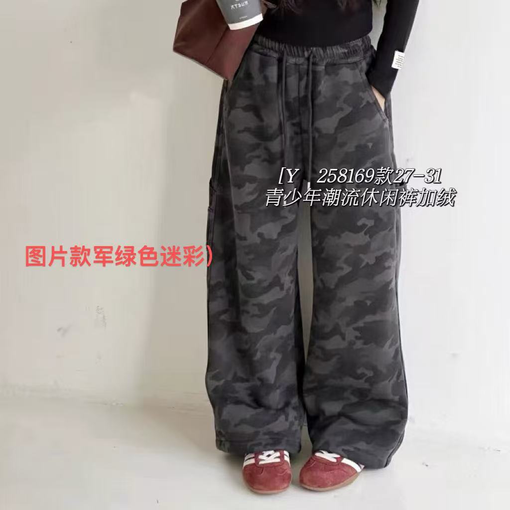 027（8169）高品质冬季女童加绒加厚休闲裤（裤脚两穿）