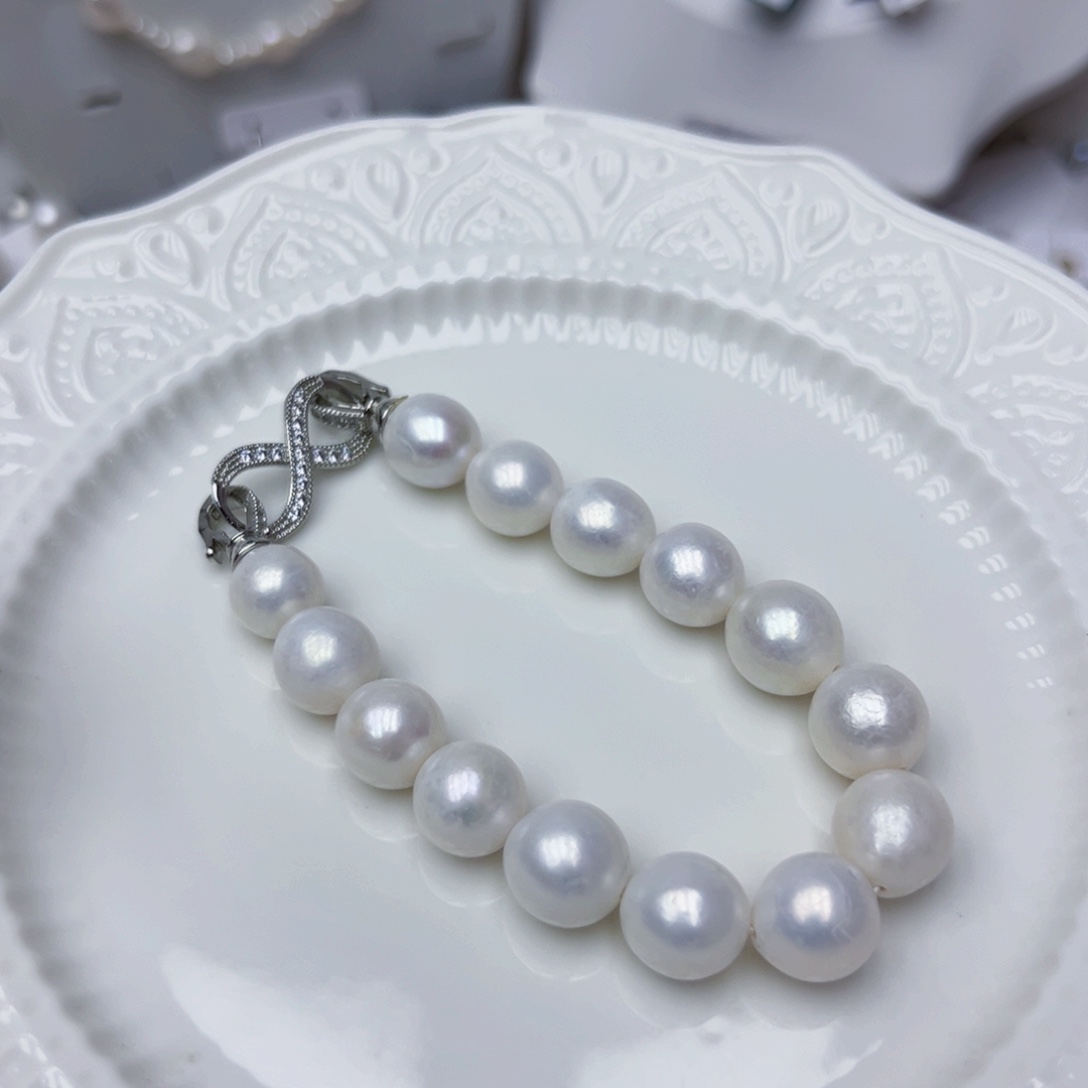 淡水珍珠手绳银S925镶嵌