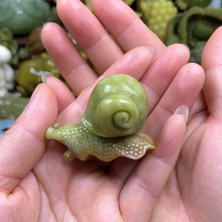 蛇纹石玉未镶嵌手把