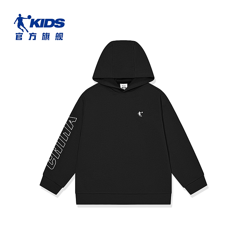 中国乔丹儿童带帽套头常规款秋季中性中大童童装QWD3652542
