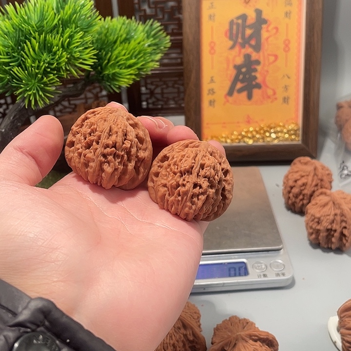 南***武吊坠文玩核桃四座楼