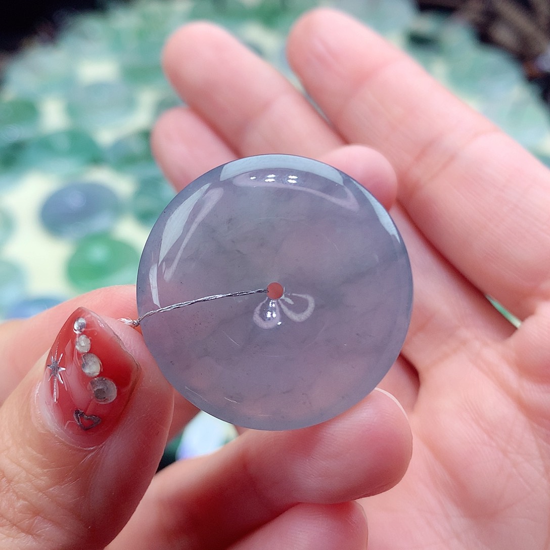 翡翠颈饰未镶嵌尺寸27.9/6