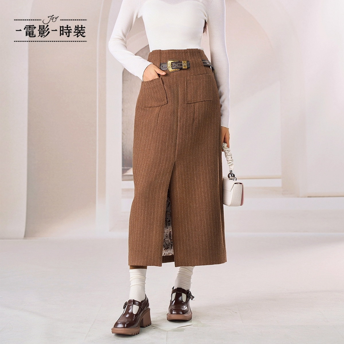 【芊芊专属】特工中长款半截裙 FEEQ145663