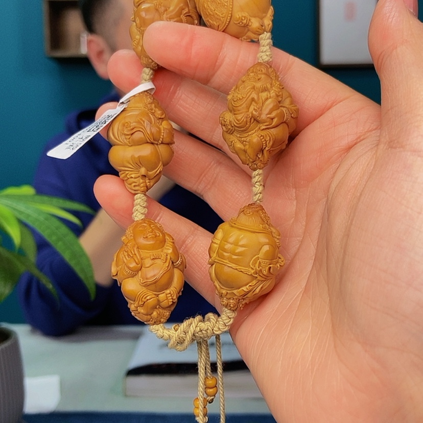【闪购商品】橄榄核手串/手链2.4五色财神666666666666