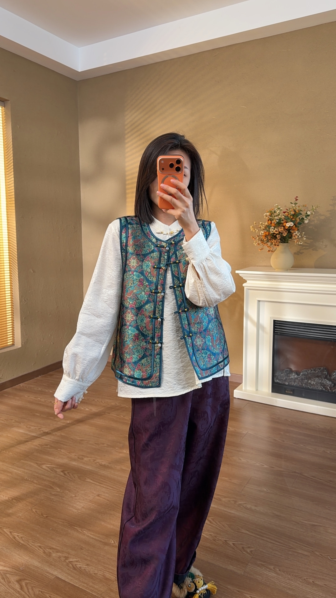 [大季原创]W264春季新中式新款女士国风马夹外套时尚洋气