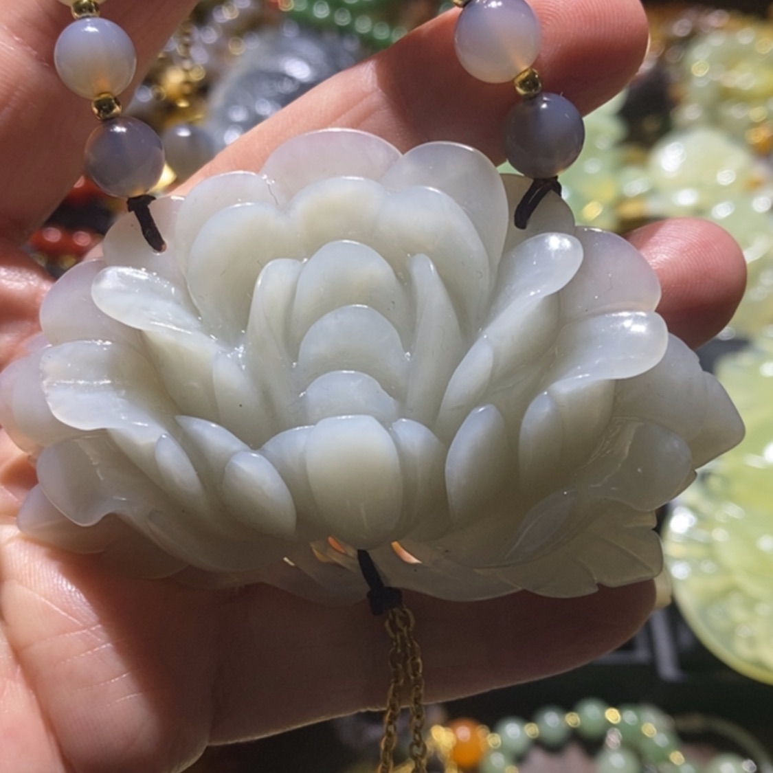 【闪购商品】岫玉毛衣链未镶嵌