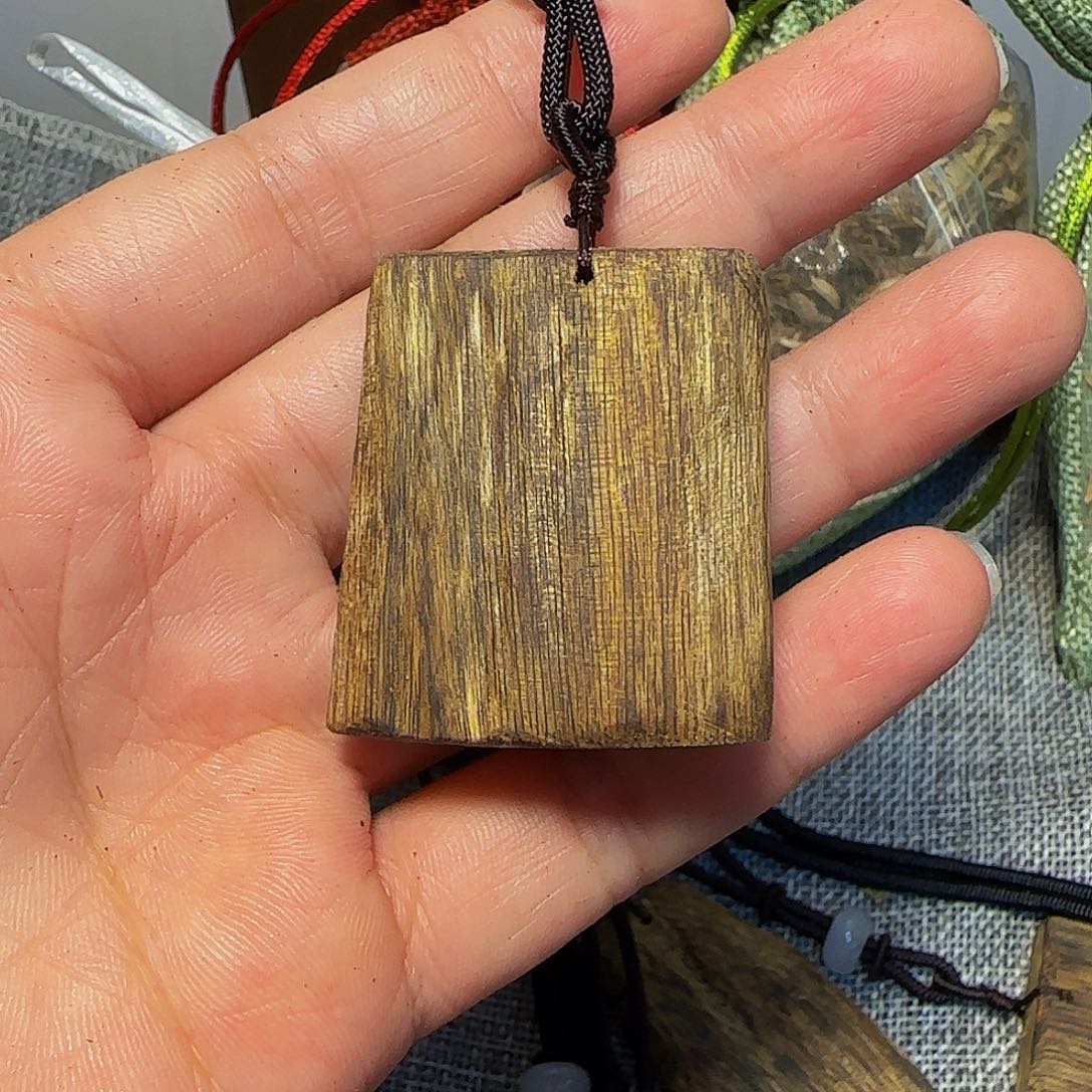 木奇楠无事牌挂件