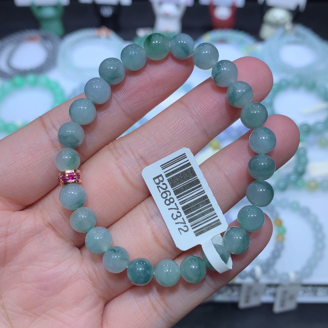 翡翠未镶嵌手串天然