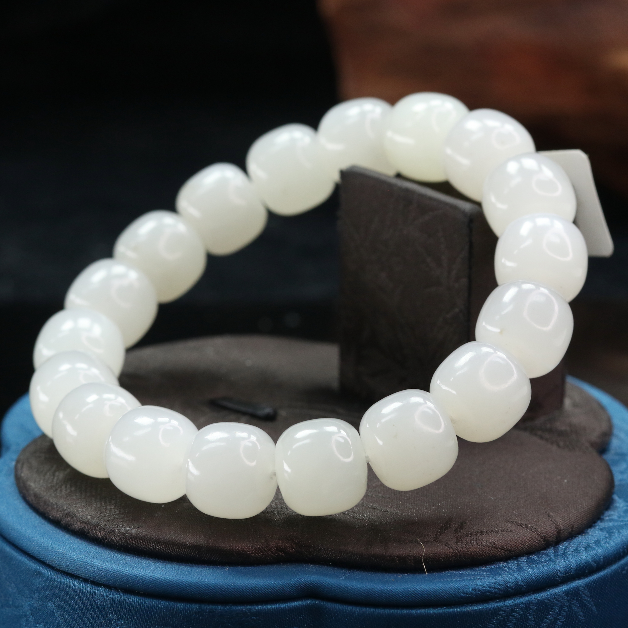 7和田玉一级白手串/600135上海嘉禾拍卖