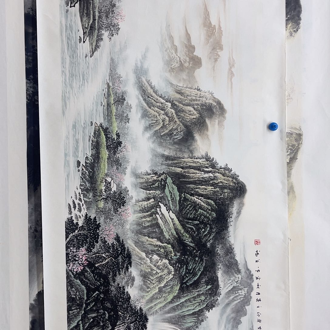 国画周秋宏180/70青绿山水