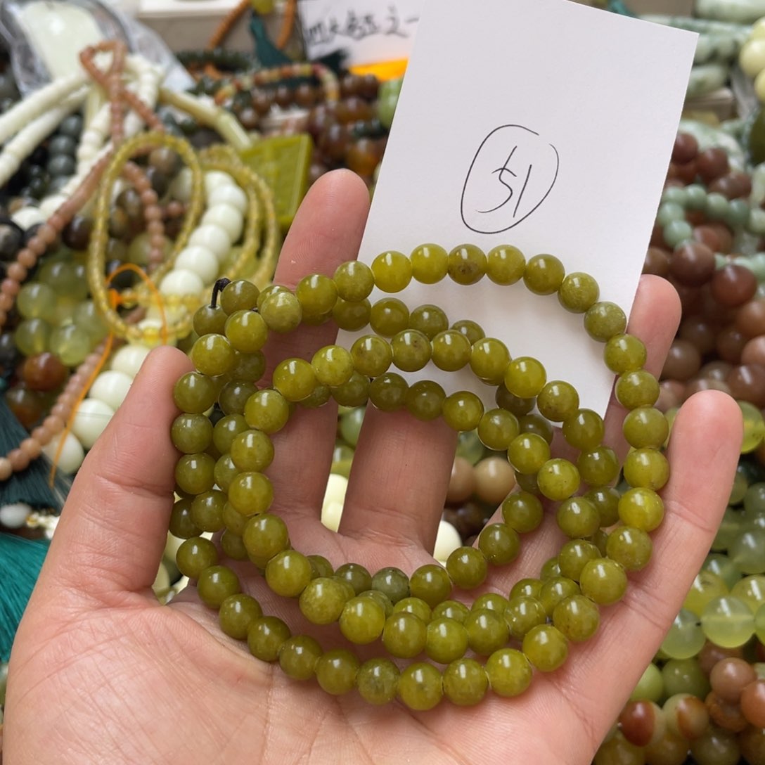 蛇纹石玉手链未镶嵌