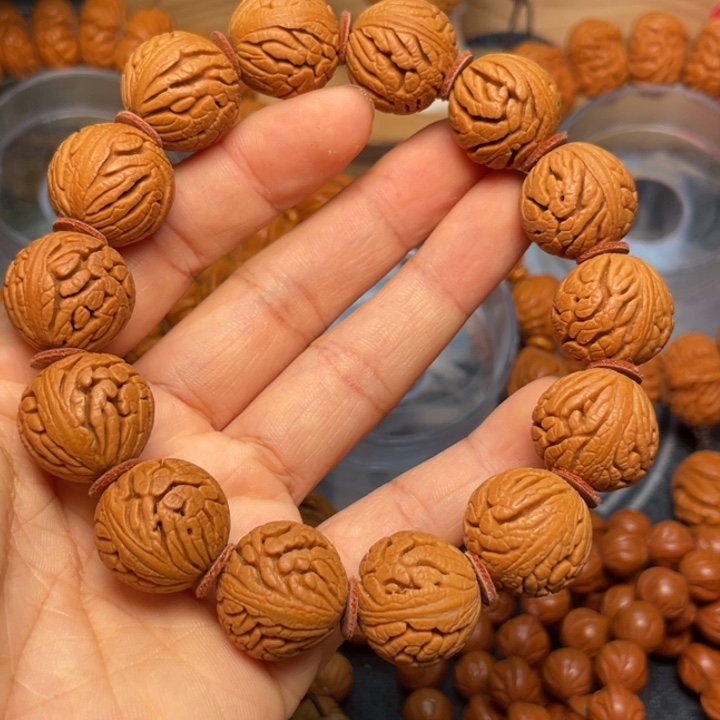 桃核手串龙纹桃核46