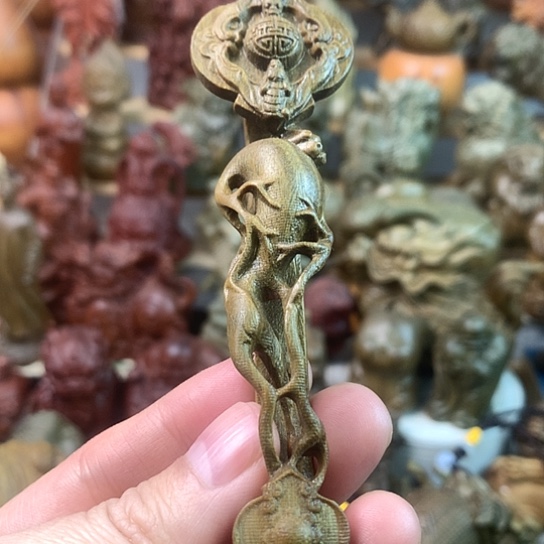 木质类绿檀木人生如意好