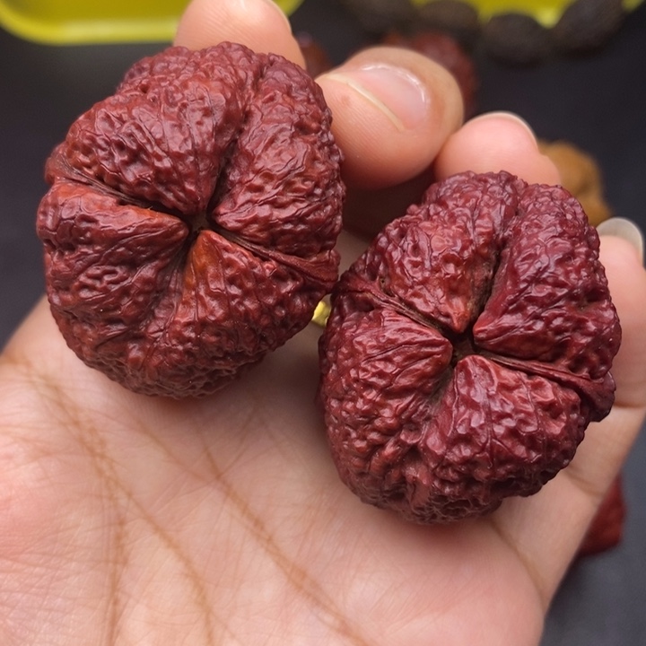 文玩核桃吊坠43尺鱼子金蟾