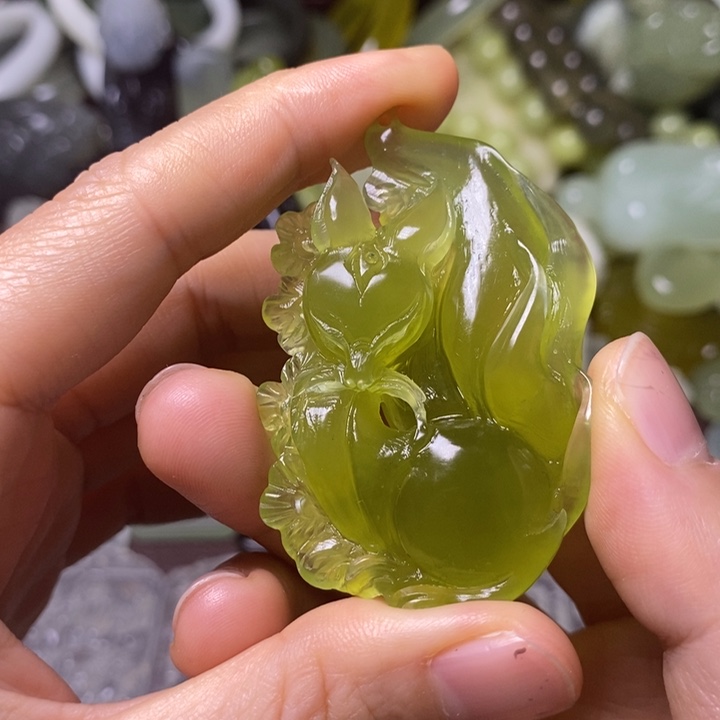 岫玉天然岫玉挂件未镶嵌