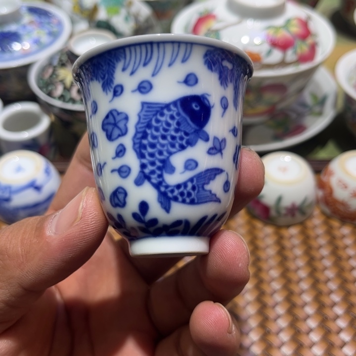 纯手绘精品盖碗杯