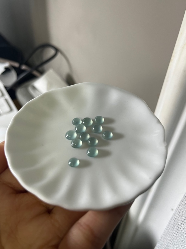 天然翡翠12颗蛋面裸石