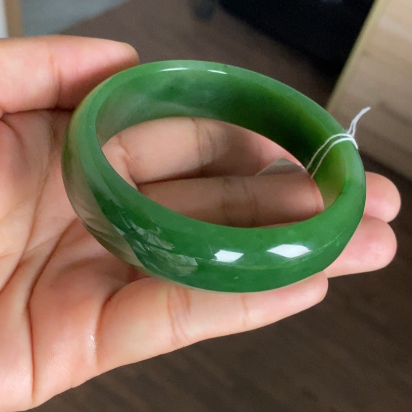 【闪购商品】未镶嵌手镯和田玉（碧玉）