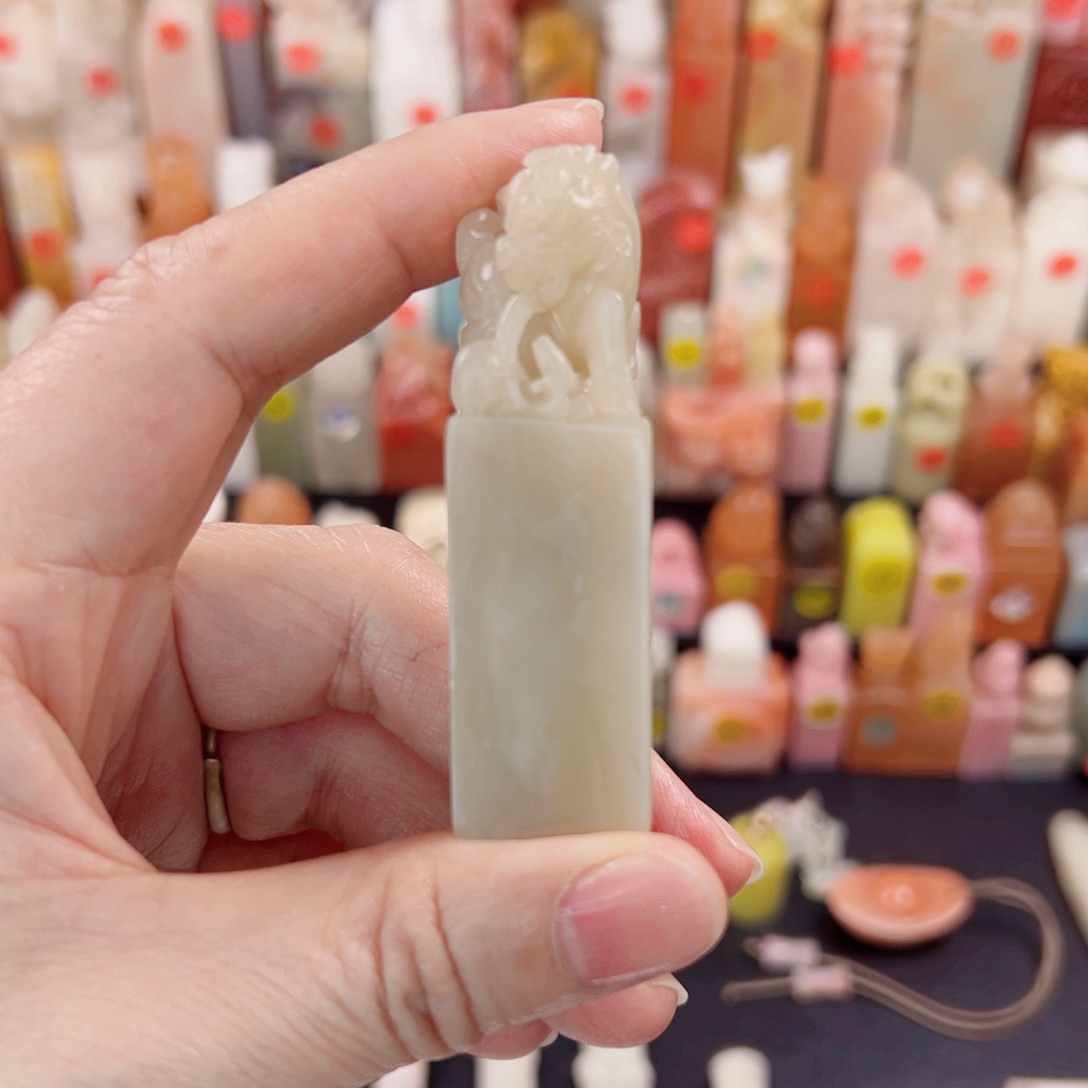 寿山石印石1.9包刻4字老挝石