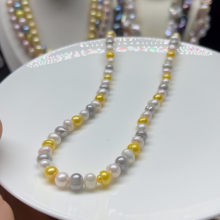 淡水珍珠未镶嵌颈饰