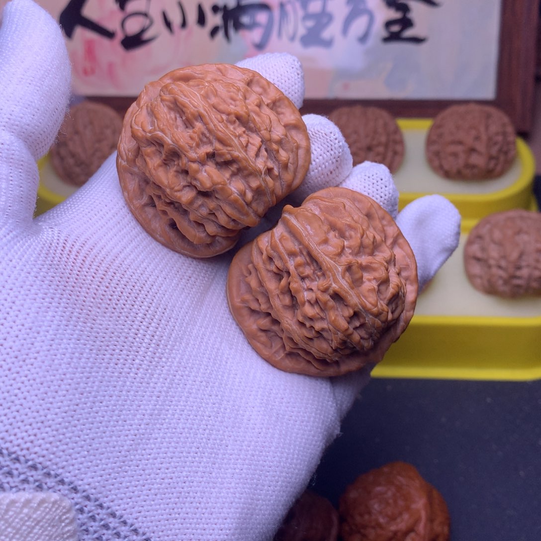 白***鲜把件文玩核桃44四座楼
