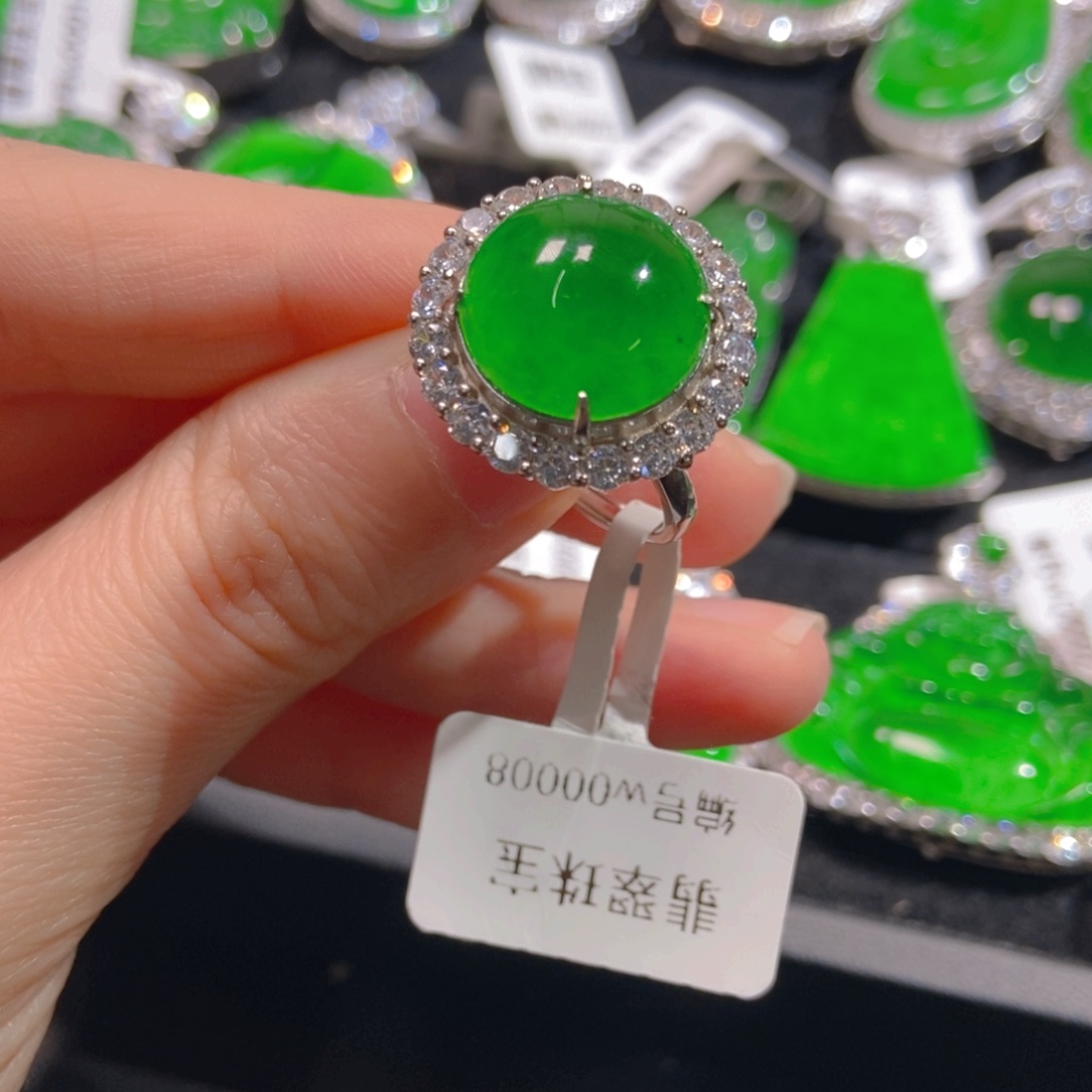 翡翠吊坠(不含链)银S925镶嵌