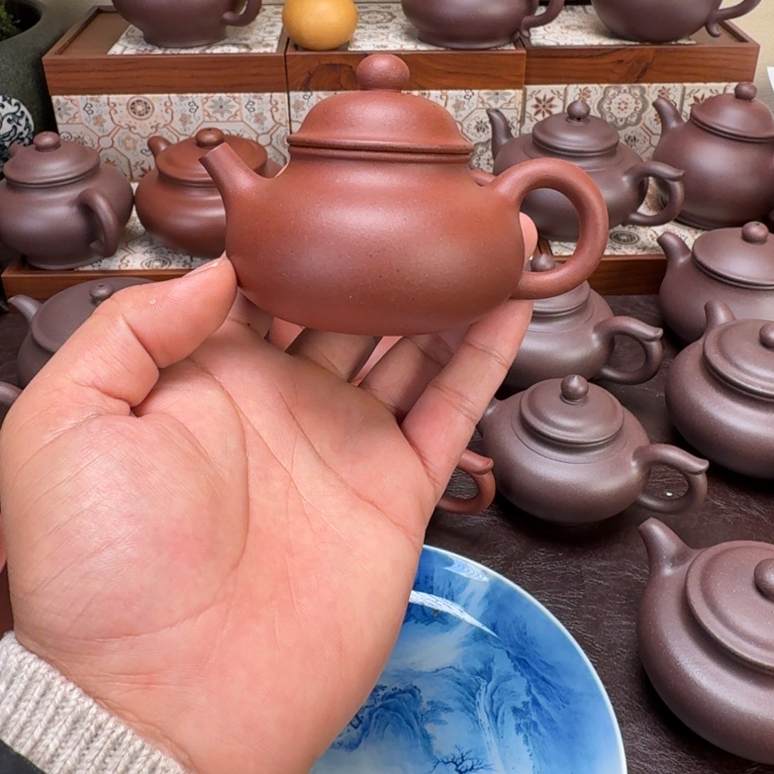 五***林茶壶紫砂原矿紫泥容天120cc