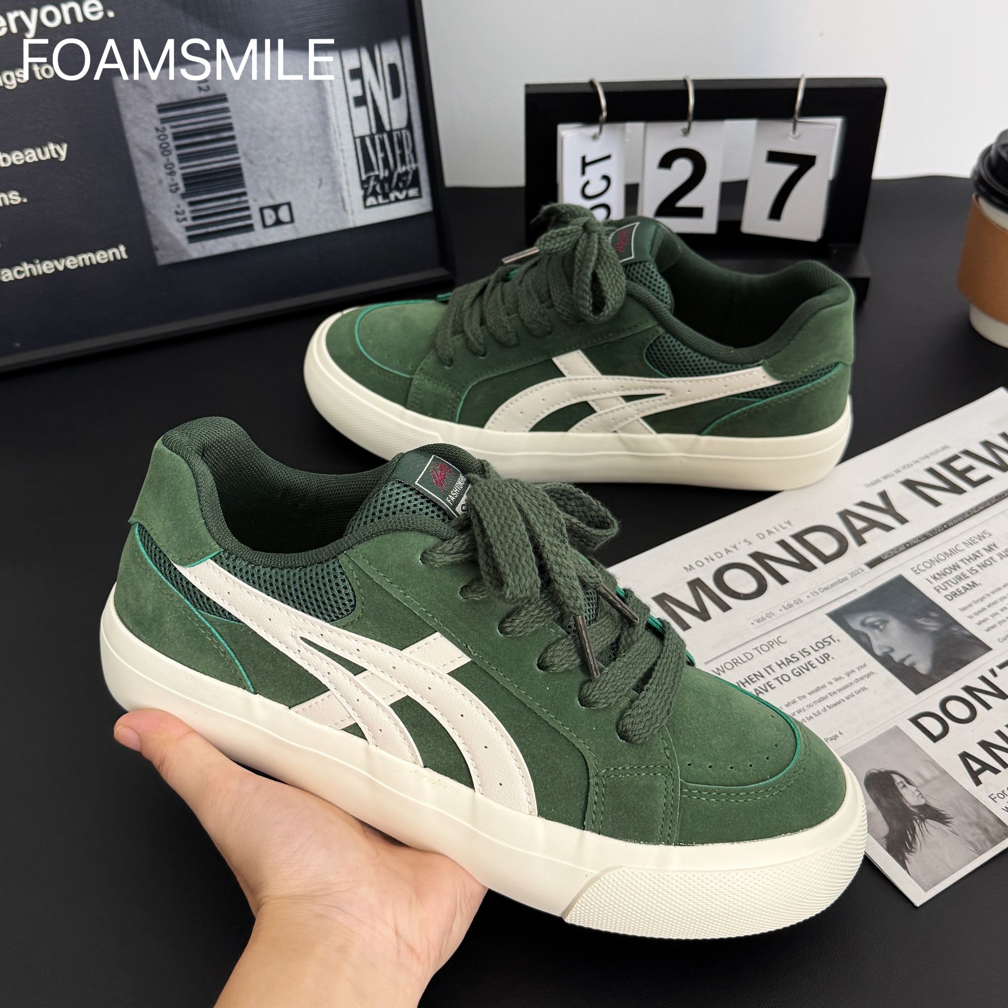 Foamsmile|  辨识度很高小众帅气穿搭原创设计男鞋潮流风休闲板鞋