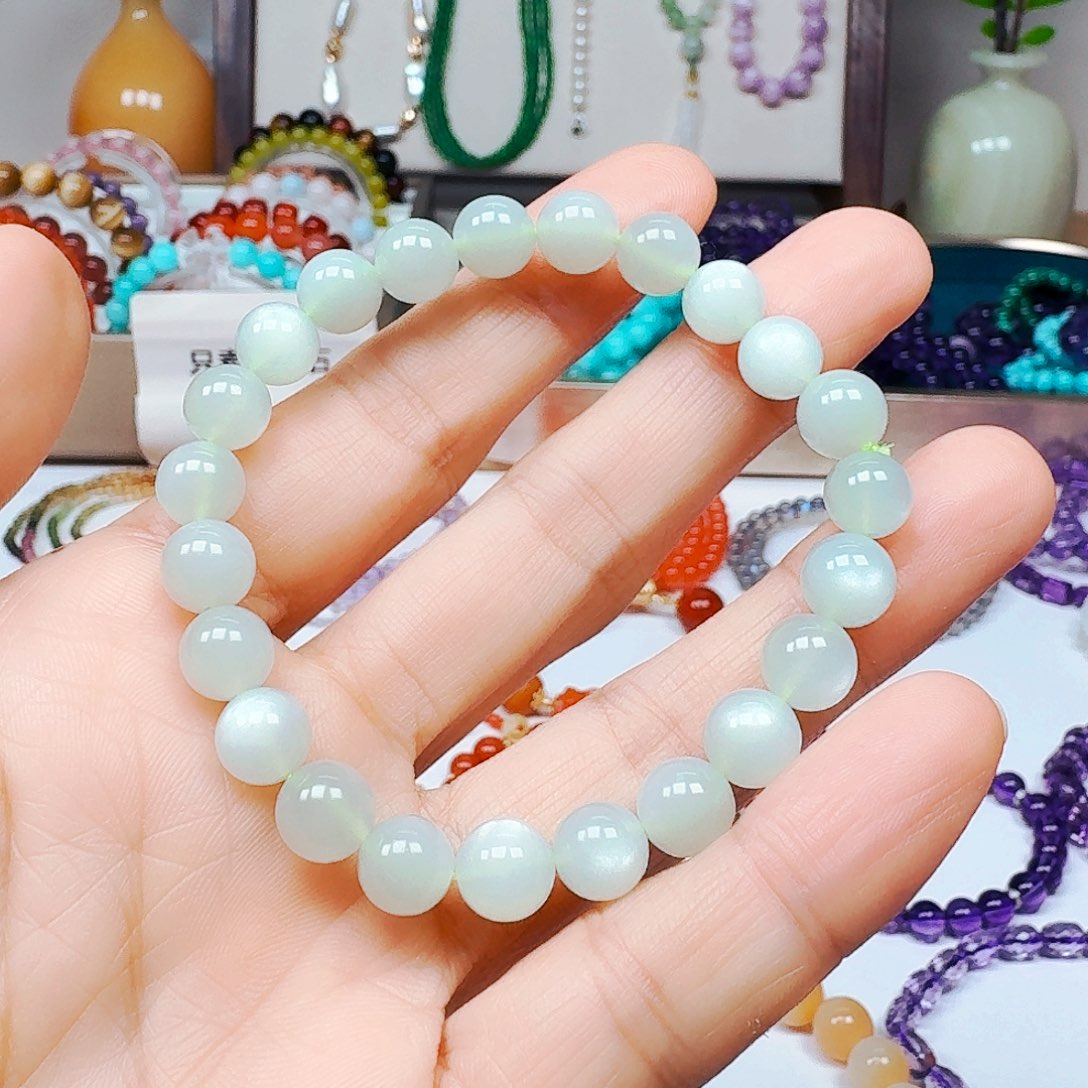 长石手链未镶嵌月光石