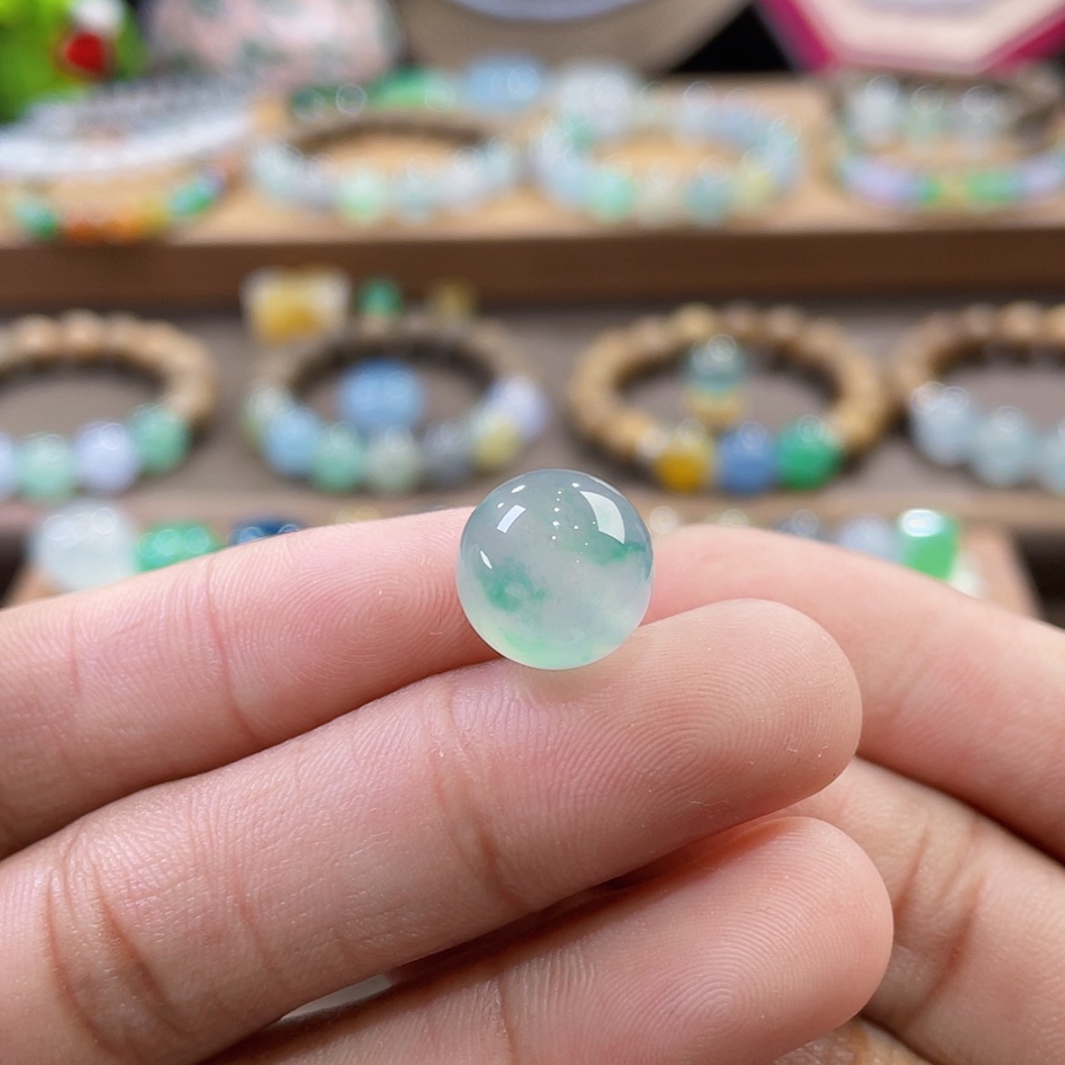 【闪购商品】翡翠颈饰未镶嵌薄荷绿