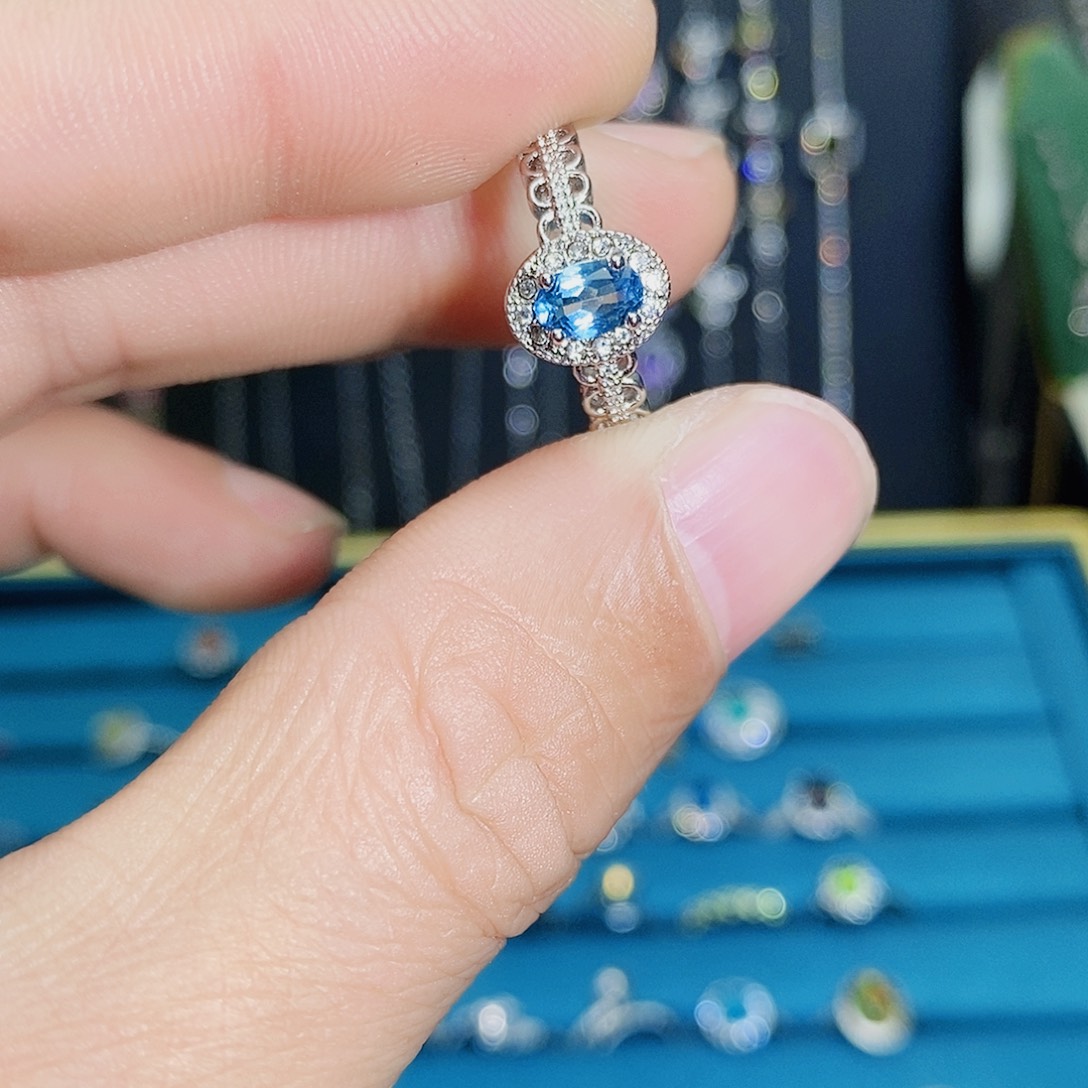 紫晶珠宝半成品银S925镶嵌