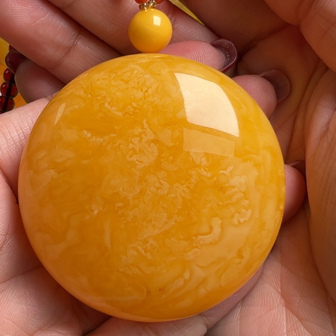 蜜蜡毛衣链未镶嵌无优化