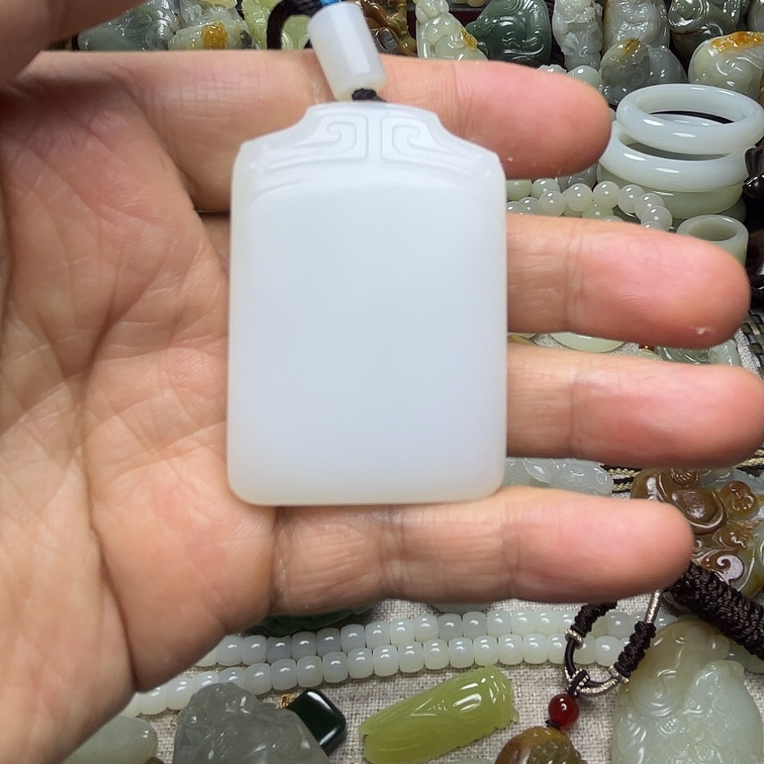 星***河和田玉未镶嵌挂件