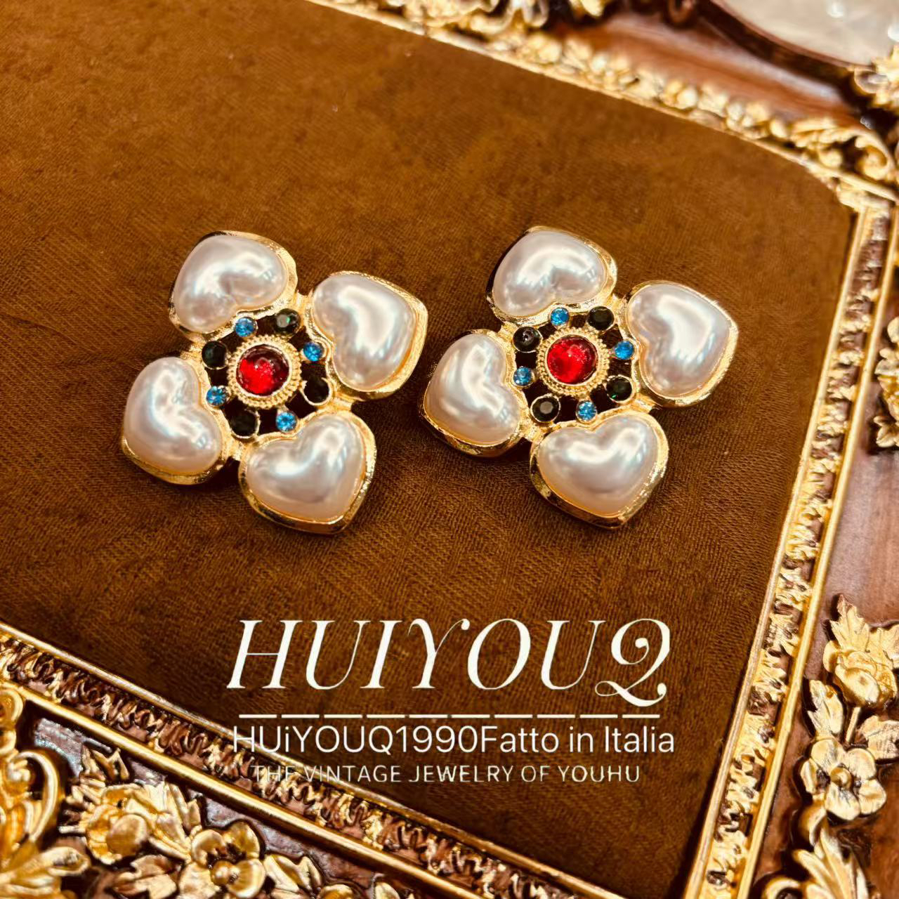 铜合金耳饰 【优雅】复古时尚耳钉163