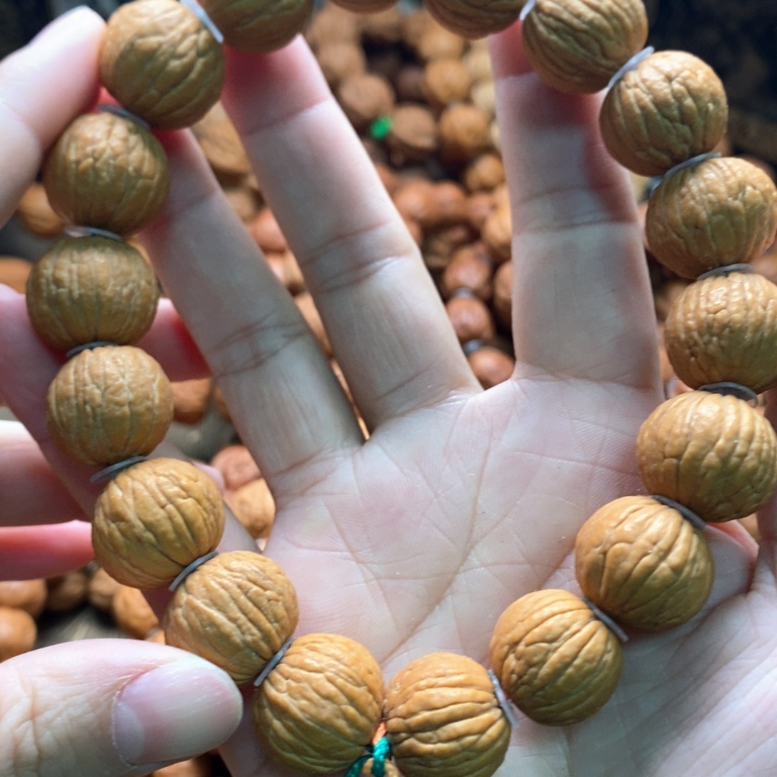 文玩核桃手串文玩核桃猴头手持18籽