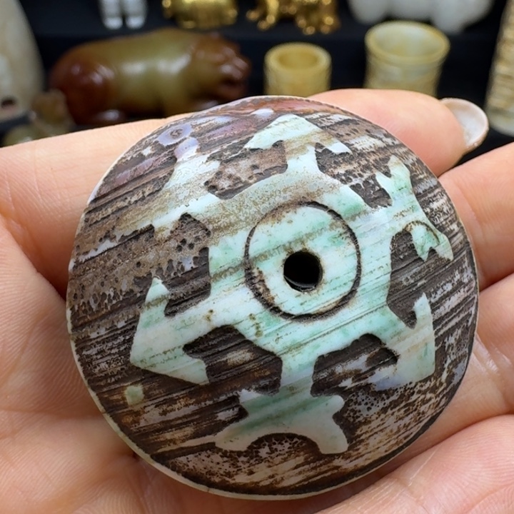 雨***虹手链未镶嵌和田玉（糖玉）