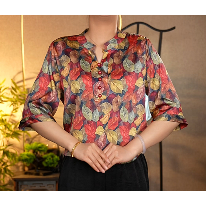 【A181】2025年气质百搭妈妈装小衫