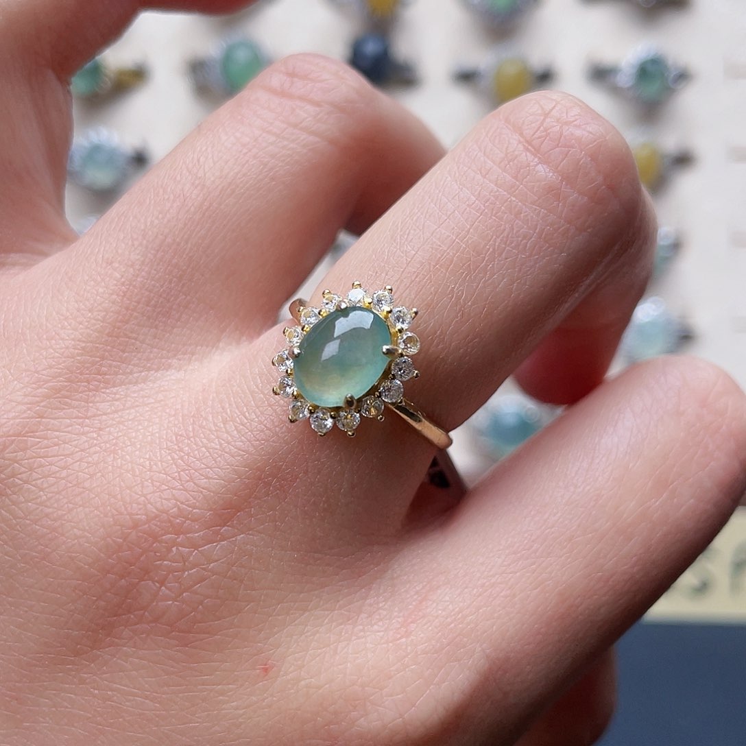 翡翠戒指未镶嵌戒指