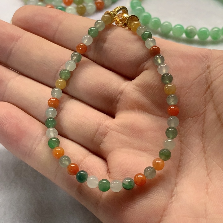 定制翡翠未镶嵌定制翡翠珠串