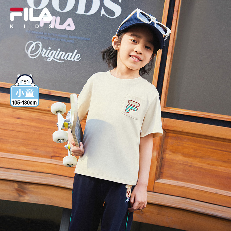 斐乐儿童夏季原田治联名舒适百搭宽松小童短袖T恤K11B524102