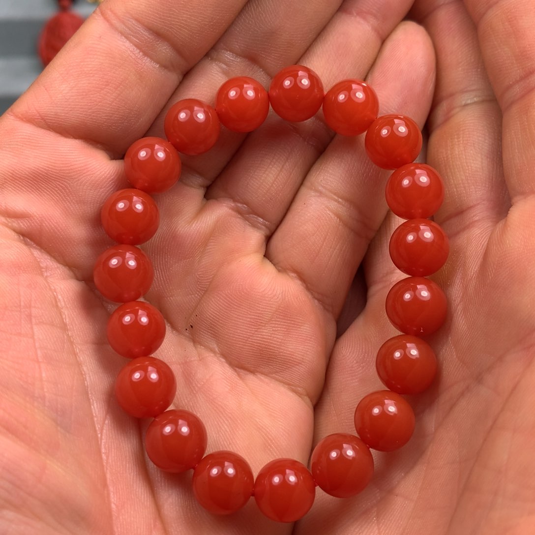 南红玛瑙珠子未镶嵌牛*仔