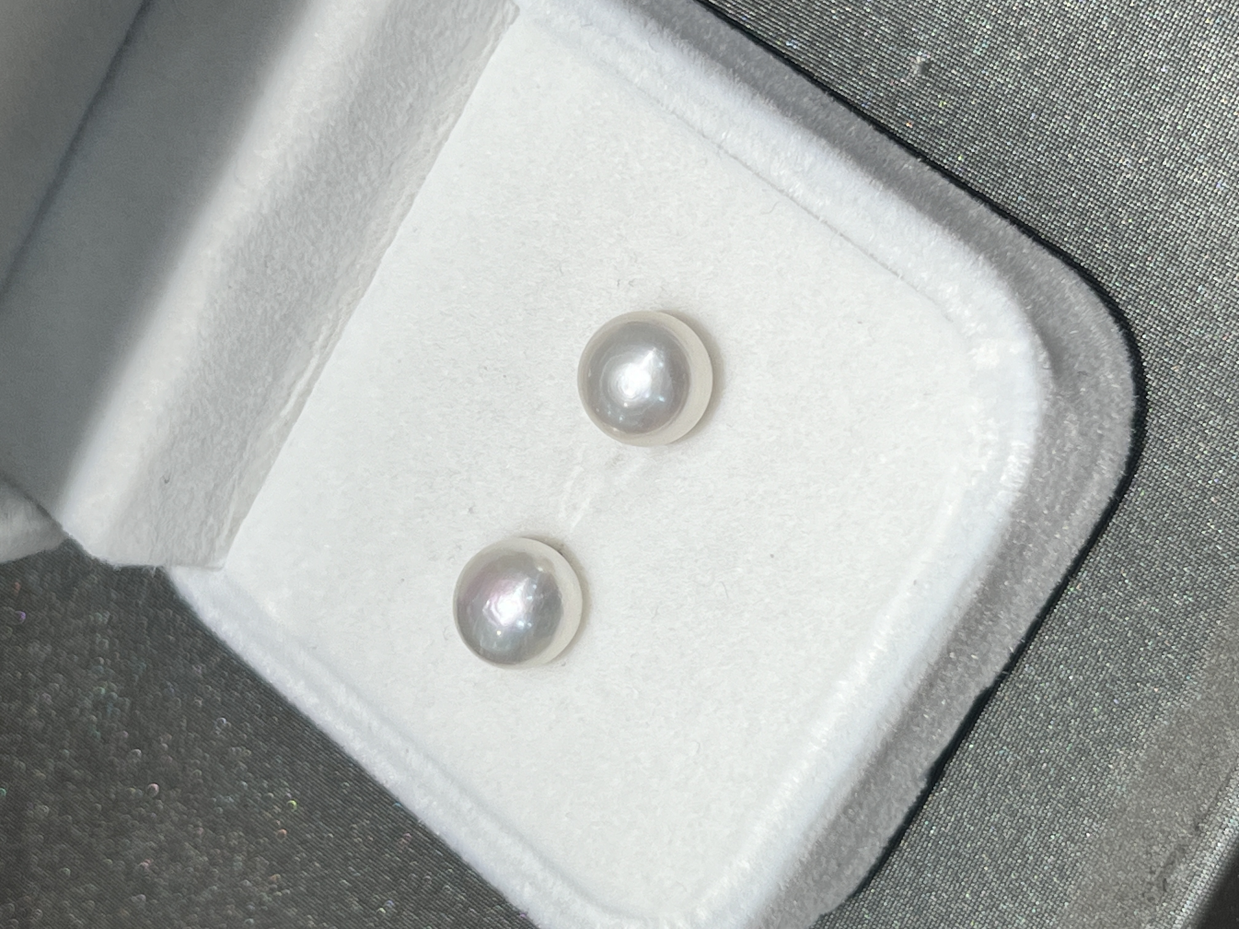 天然珍珠耳钉S925耳针气质百搭