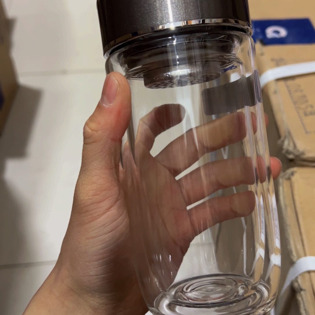 1926灰色双层玻璃杯370➕除垢剂