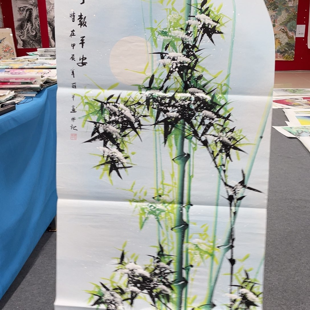 国画今天上午国画作品展示