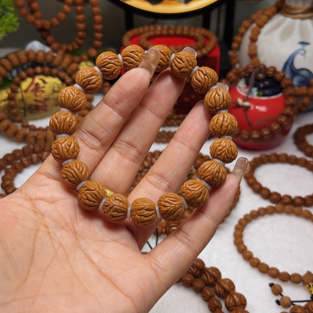 桃核吊坠13精品柳叶单圈