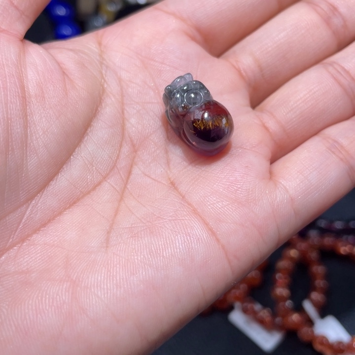 水晶颈饰未镶嵌极光貔貅