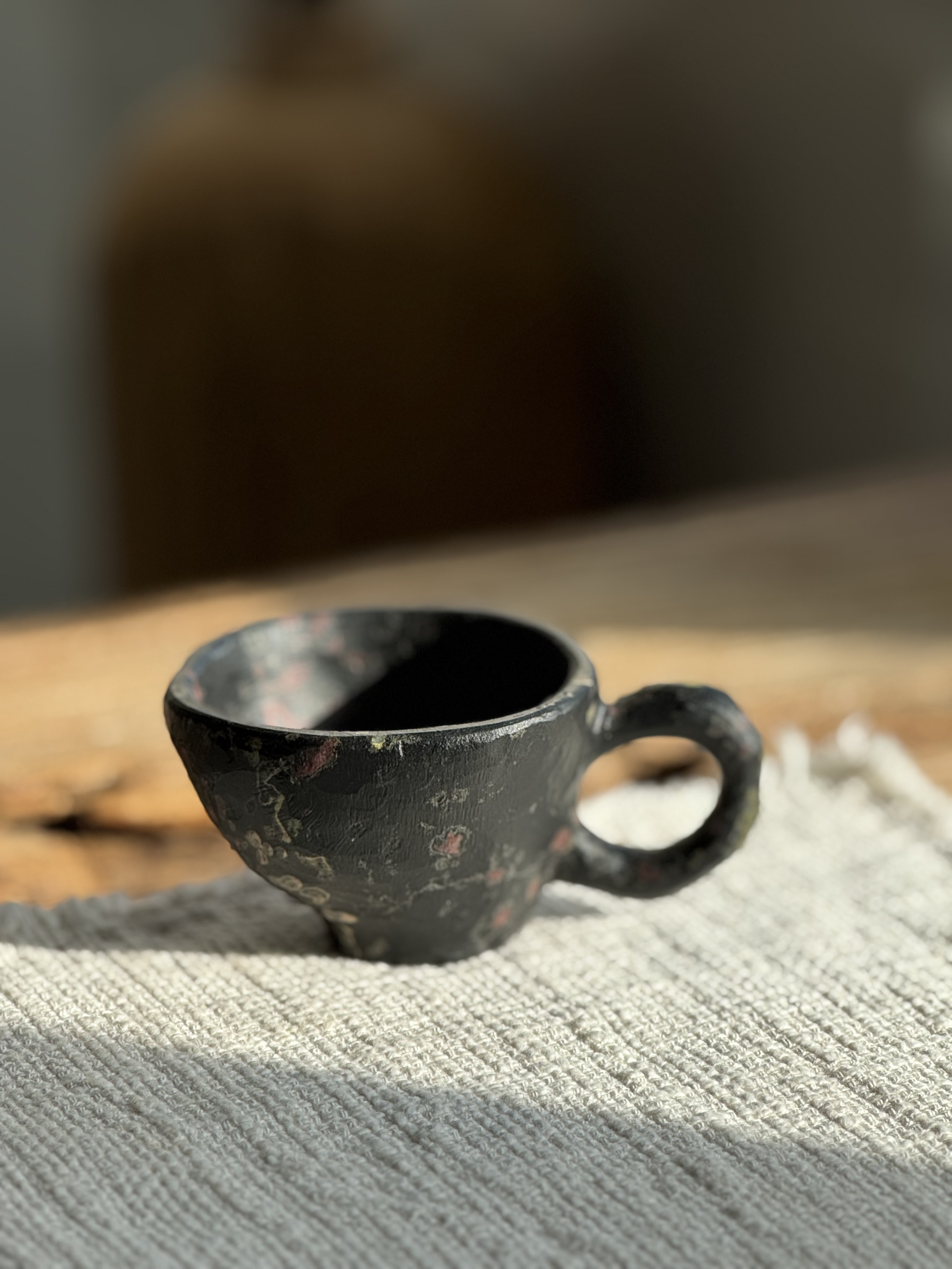 安山玉繁花似锦红梅金枝马克杯