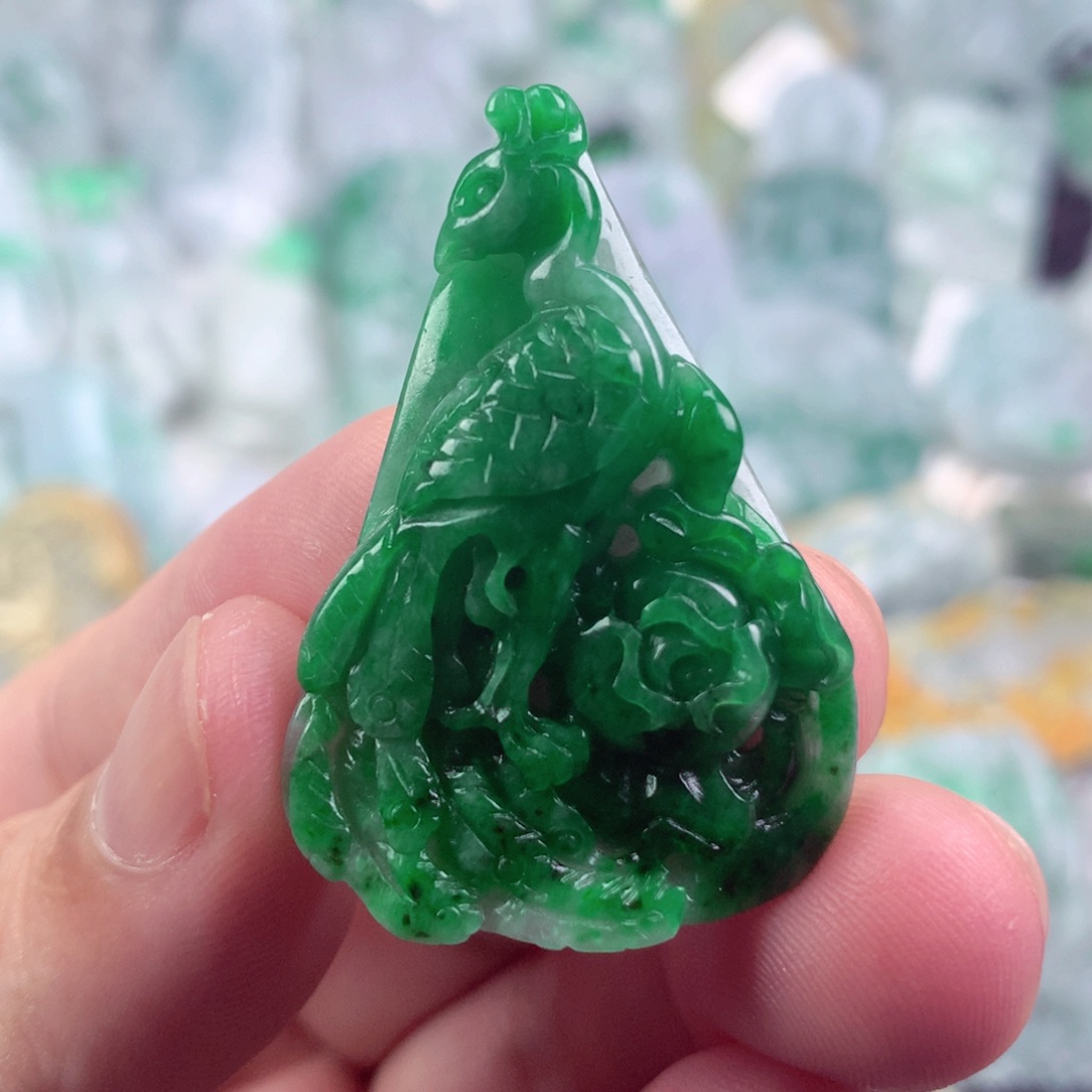 翡翠未镶嵌吊坠(不含链)